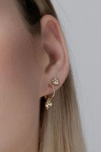 Petite Puffed Heart Studs