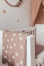 Daisy Organic Cotton Blanket - Mushroom