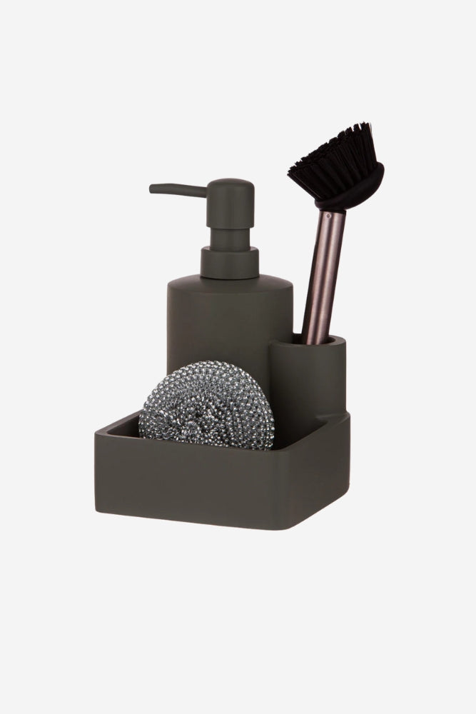 Essential Kitchen Cleaning Set 3 Piece - Charcoal
