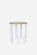 Montalto Oak Side Table - White