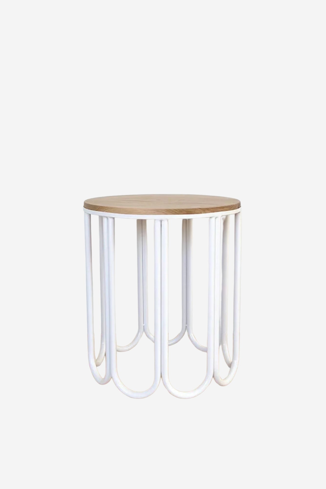 Montalto Oak Side Table - White