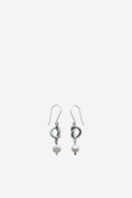 Knotte Pearl Earrings - Silver