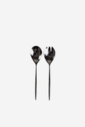 Napier Stainless Steel Salad Servers - Black