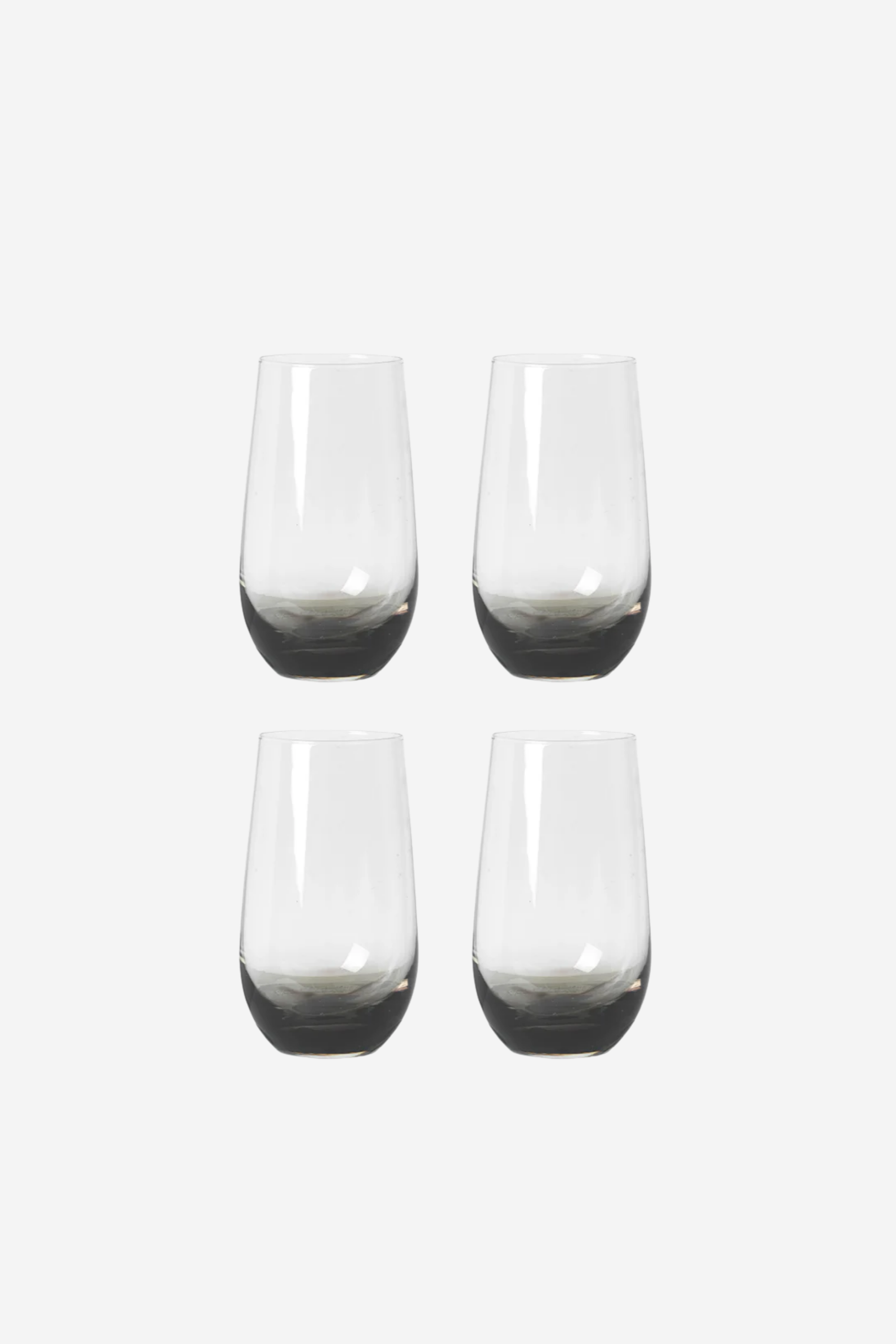 Smoke Highball Glasses - Set of 4