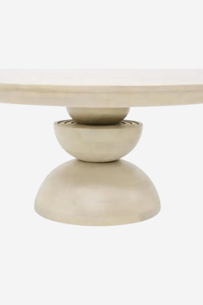 Shapes Wooden Coffee Table - Milk Wash