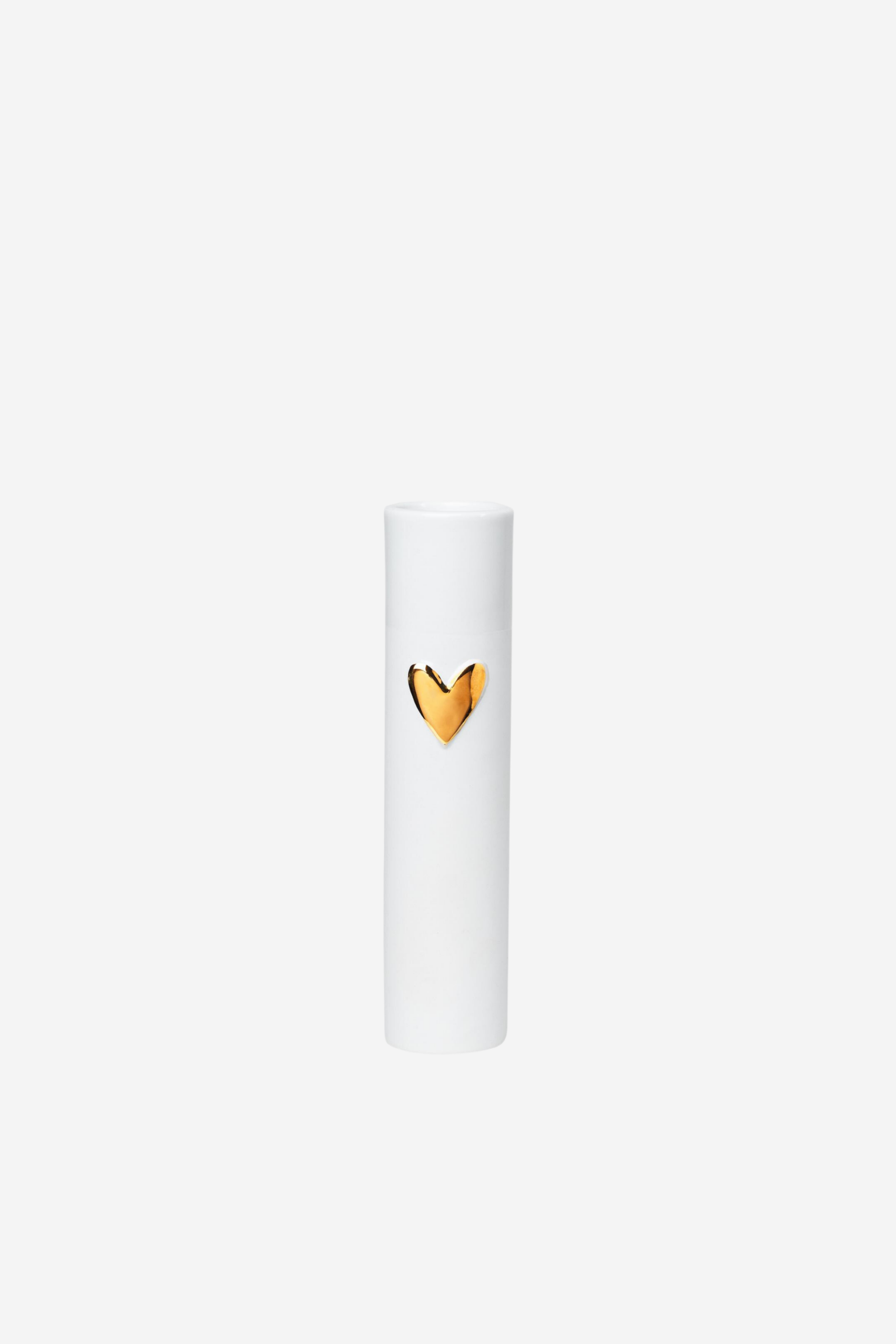 Gold Heart Vase