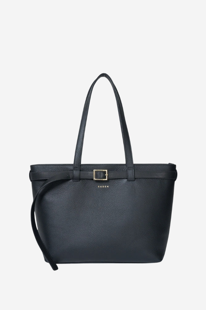 Tabby Shoulder Bag - Black + Bronze