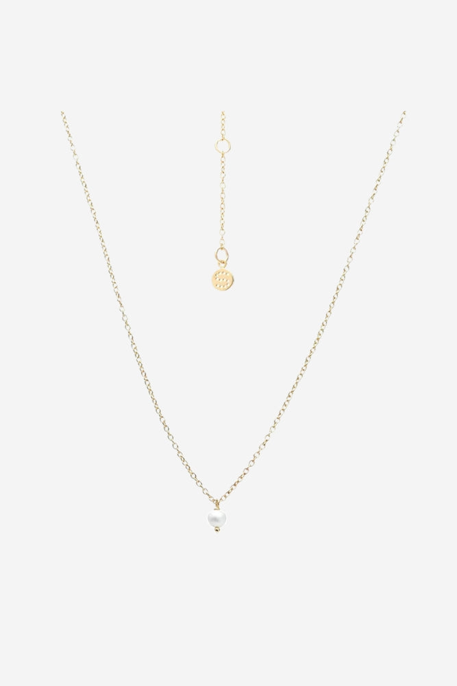 Mini Pearl Necklace - Pearl/Gold