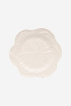 Melamine Cabbage Round Platter - 40cm White