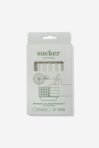 Reusable Glass Cocktail Straws - Clear