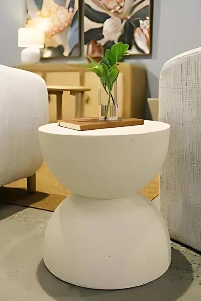 Donny Stool - White Cement