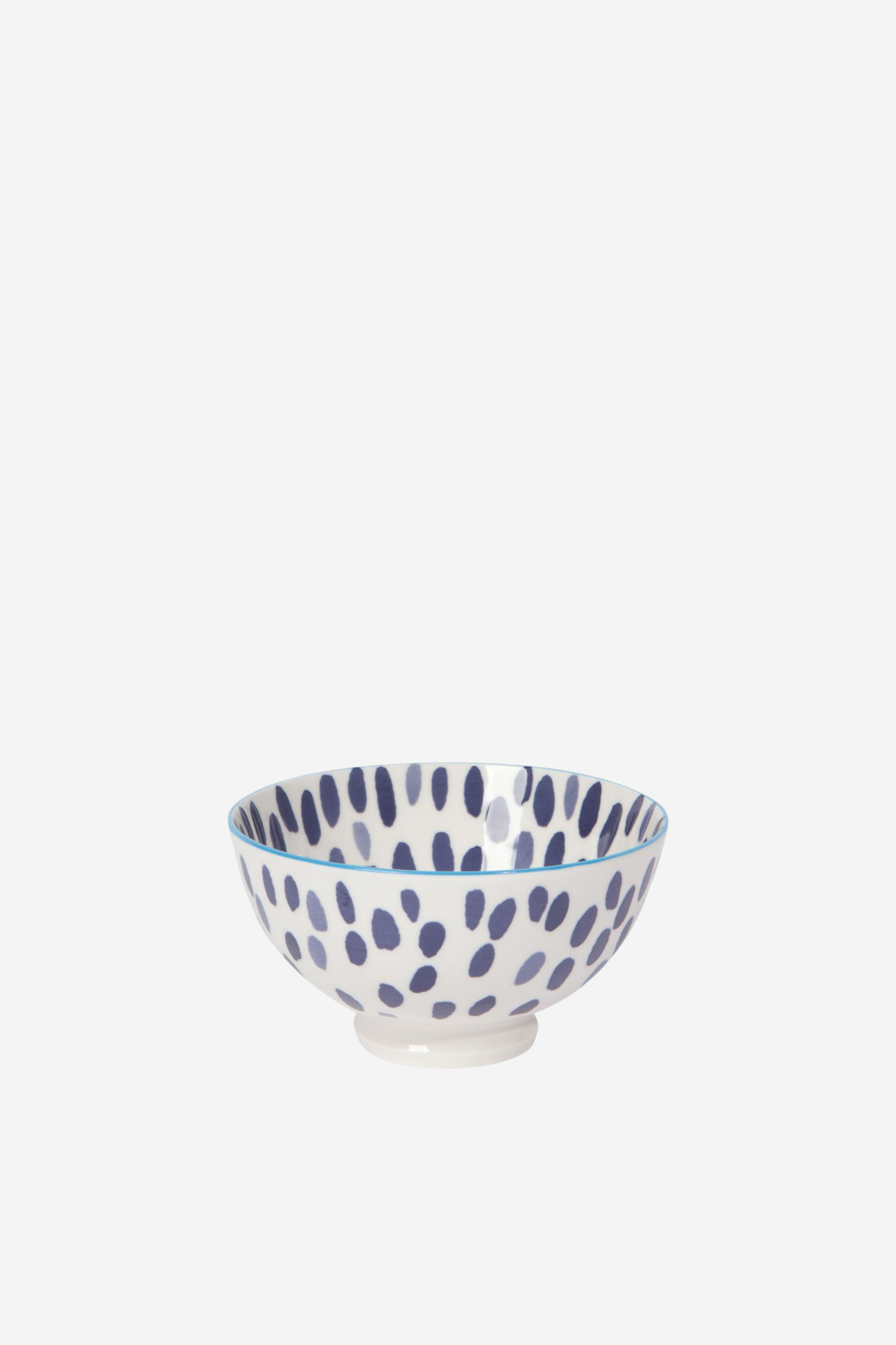 Blue Spots - Stamped Bowl