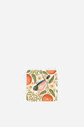 Cream Waxeye & Mandarins Coasters -Set of 4