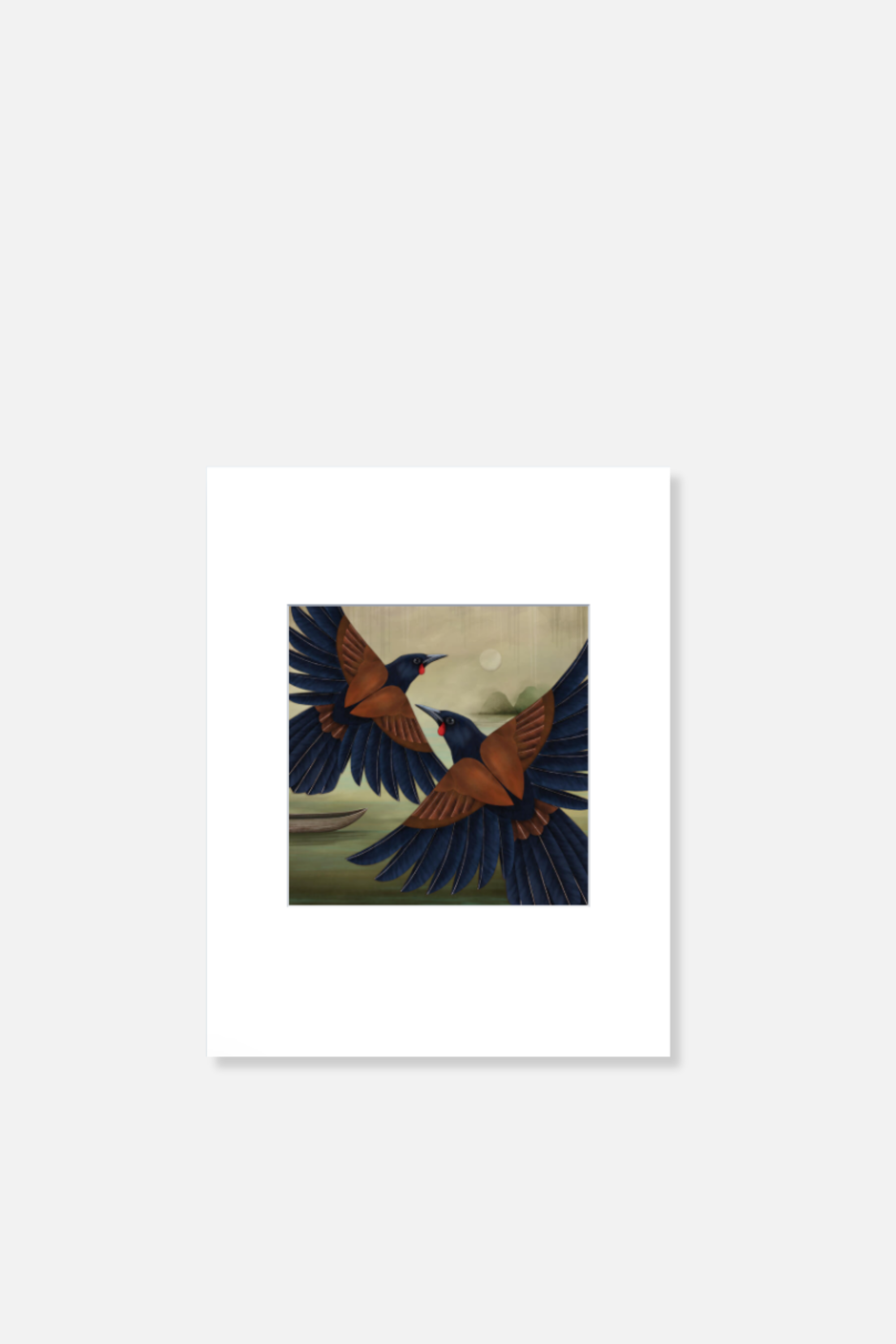 Saddleback Dance - Mini Matted Print