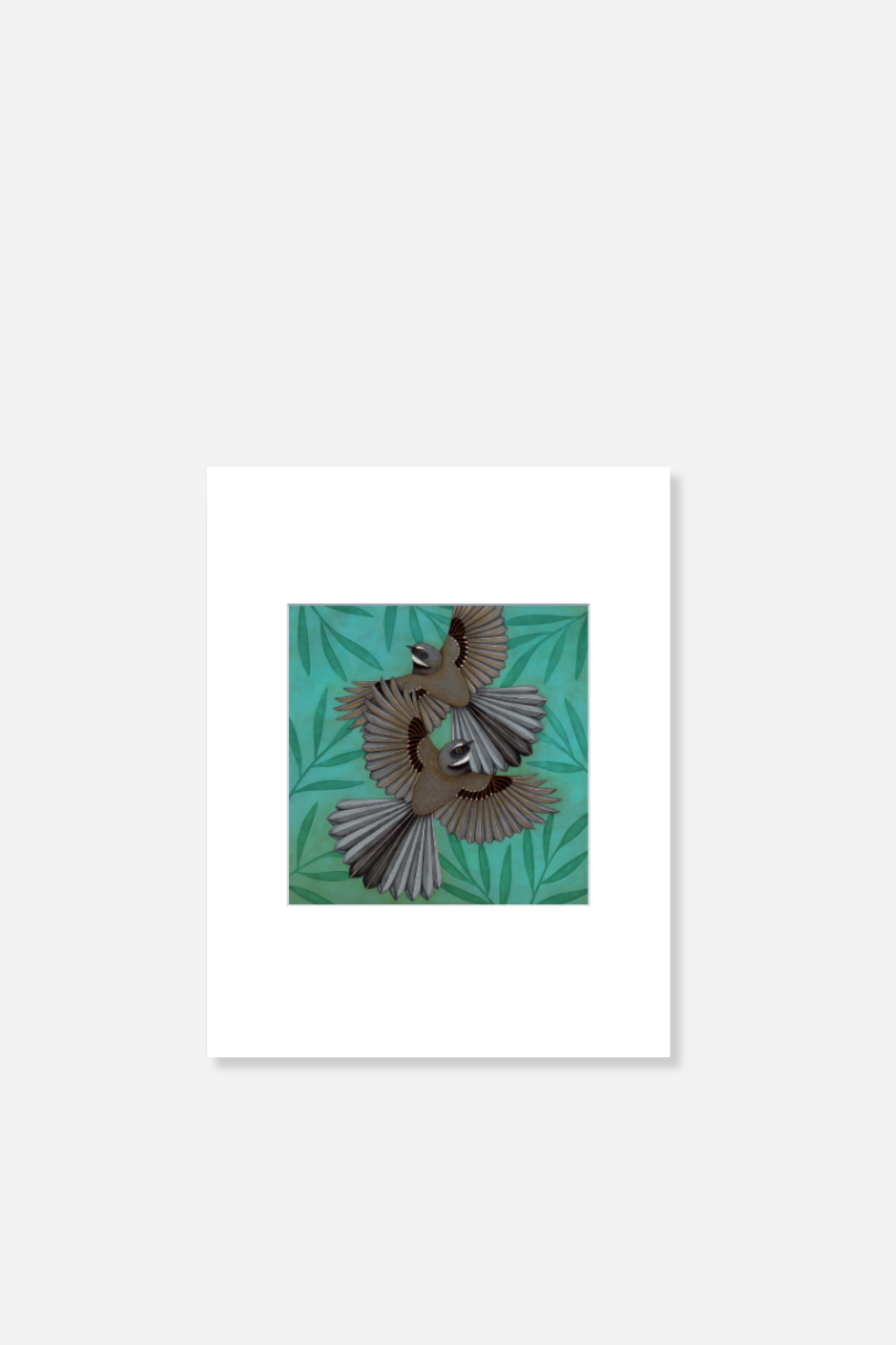 Freedom Fantails - Mini Matted Print