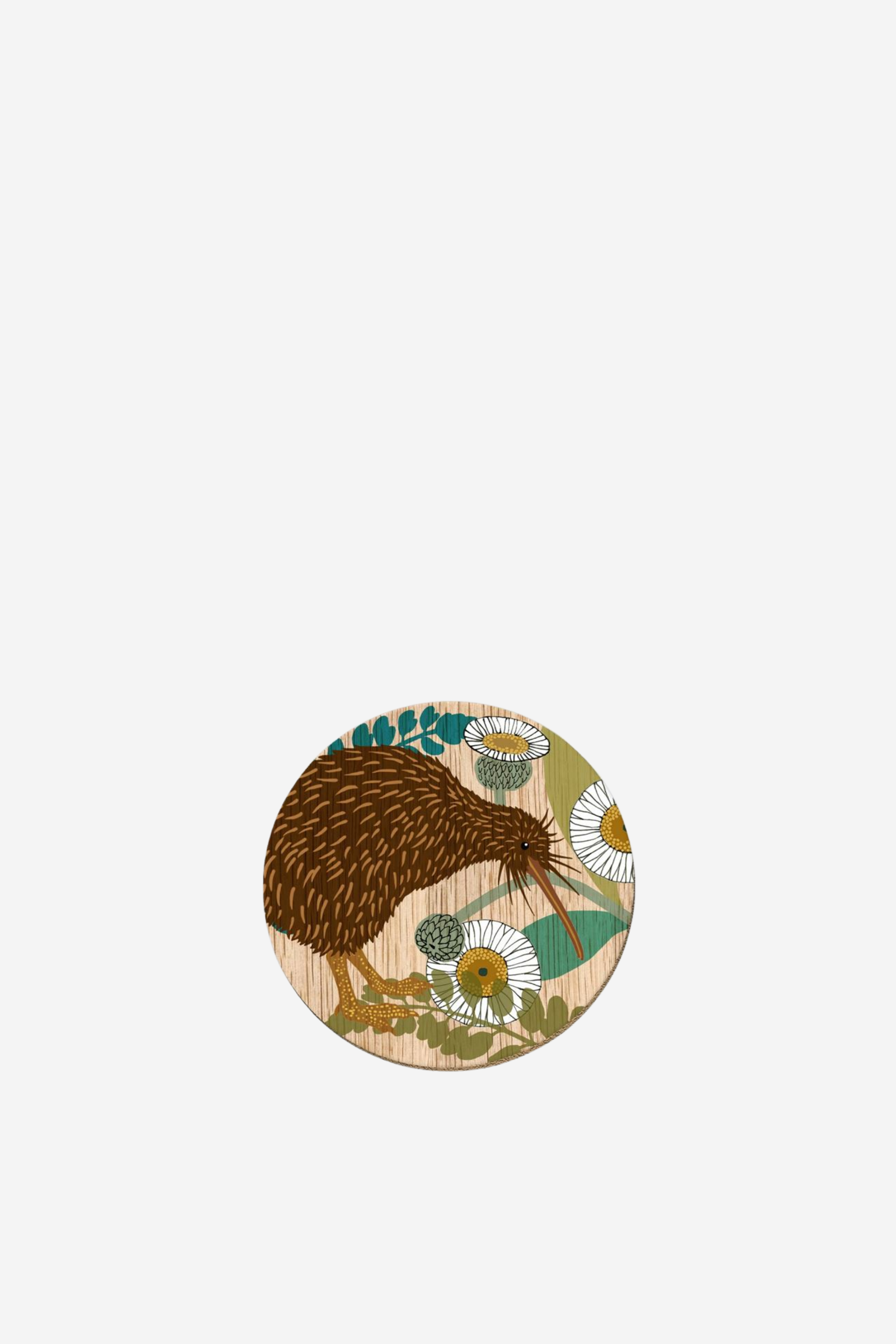 Screenprint Coaster Set of 4 - Ngutu Roa Kiwi