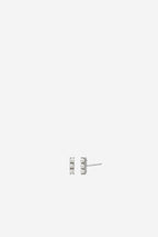 Pearl Bar Studs - Silver