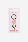 Pink Tulip Keyring