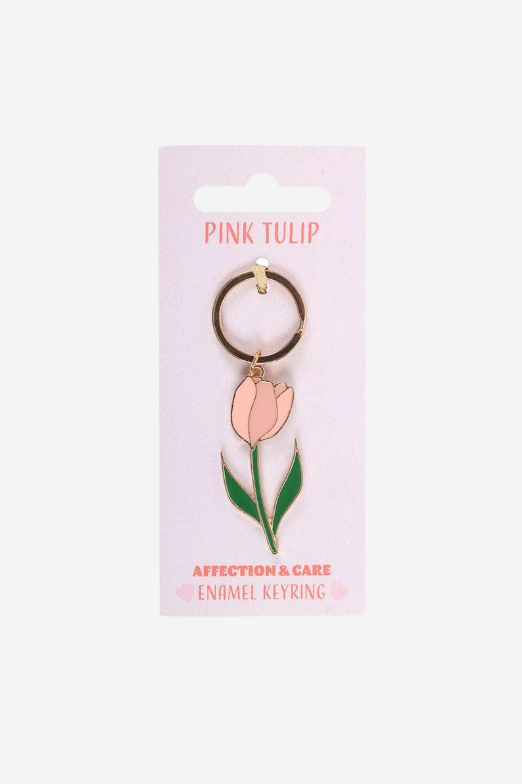 Pink Tulip Keyring