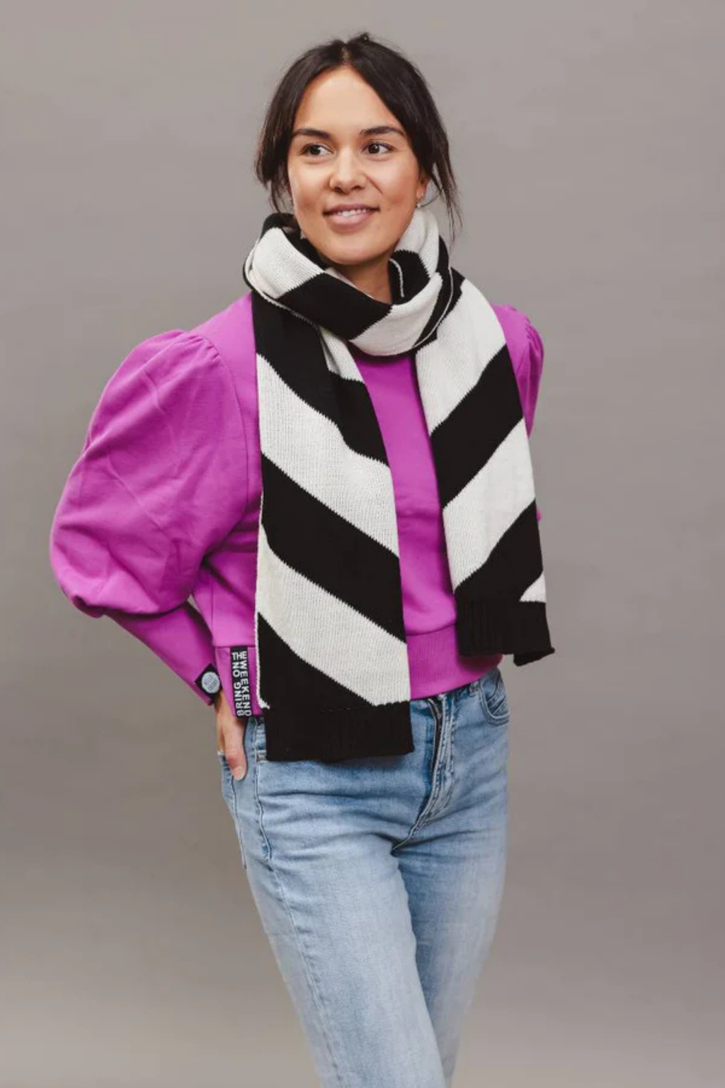 Ziggy Scarf - Black & White