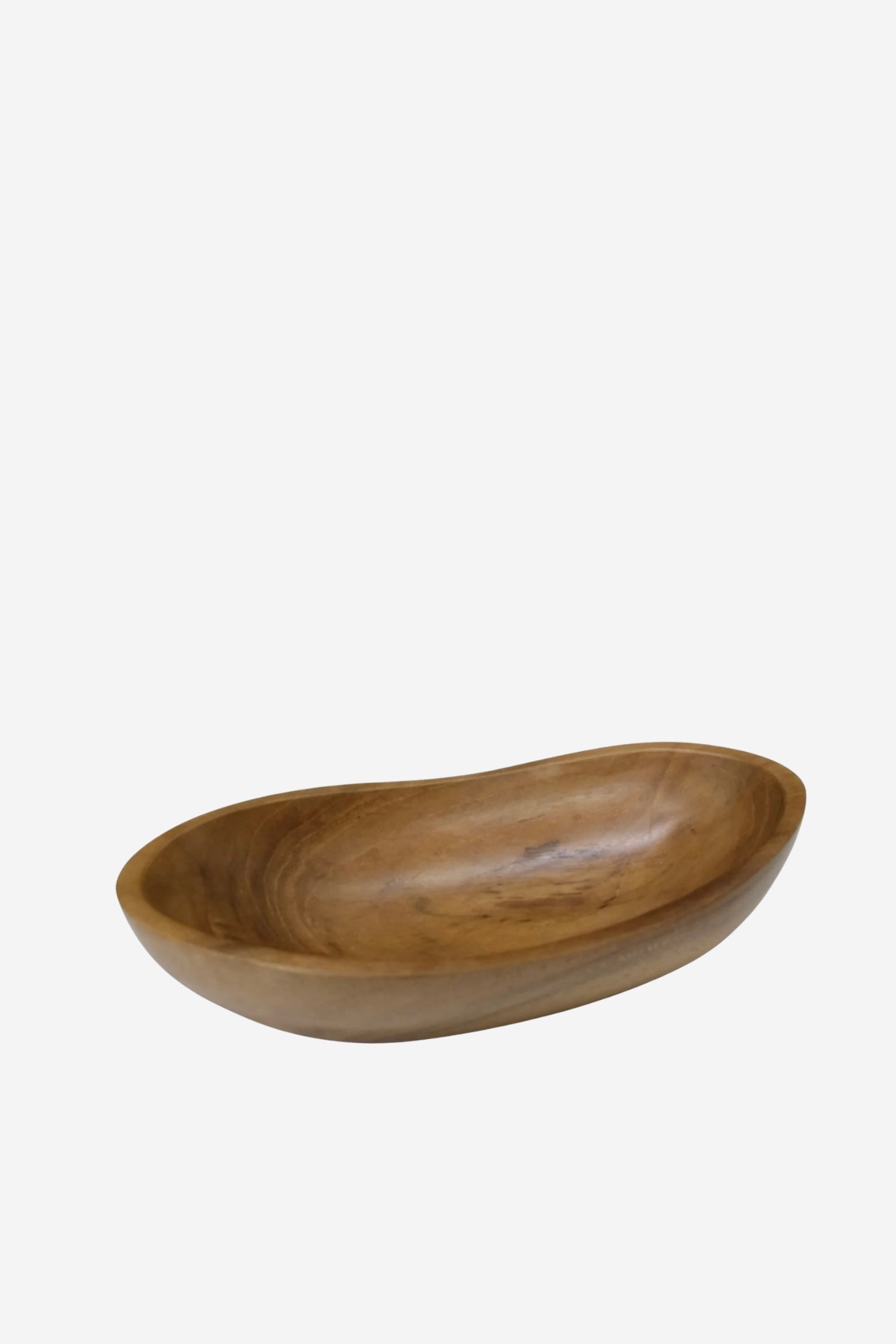 Curved Teak Bowl