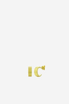Lines Hoop Studs - Gold