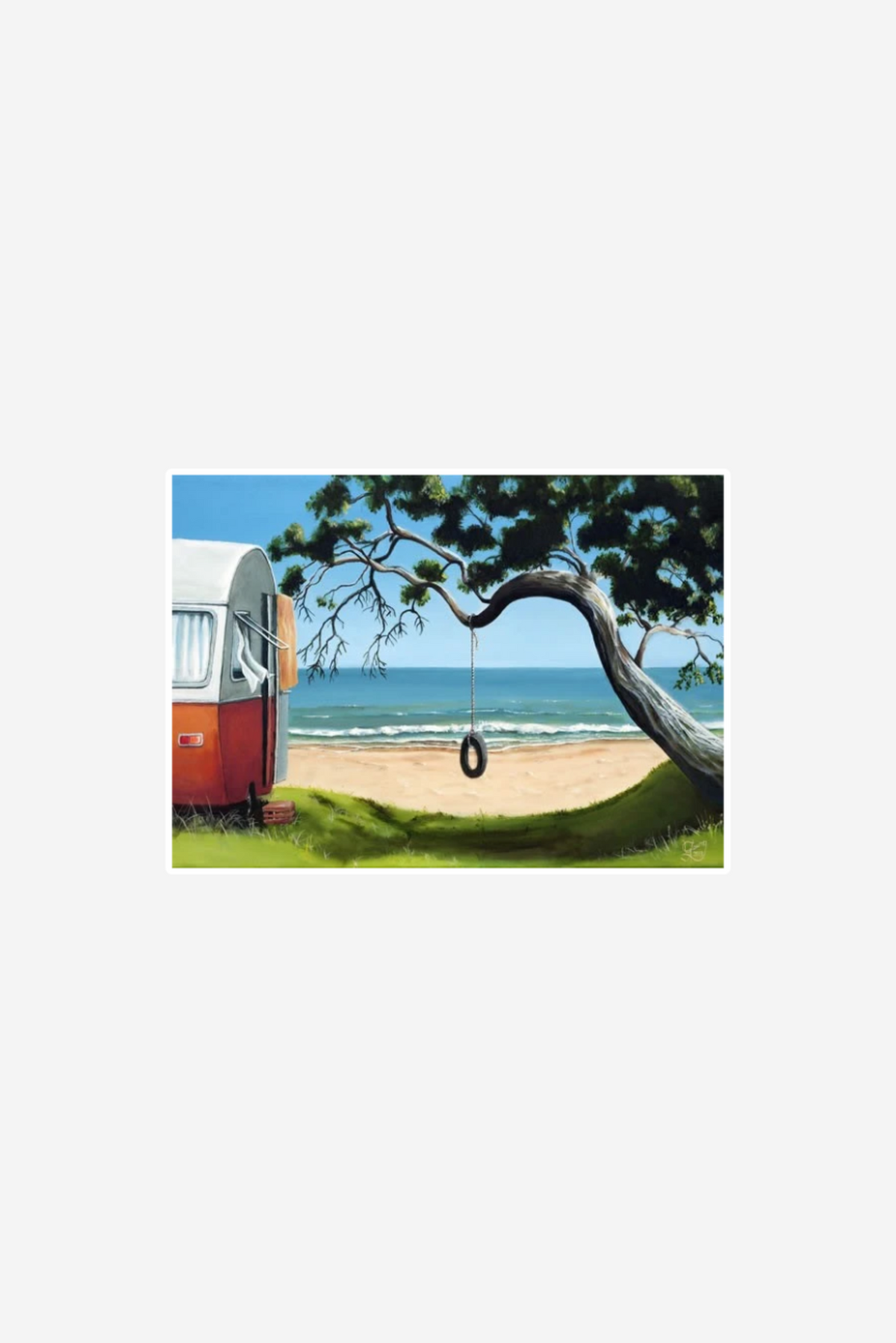 A Summer's Stay Art Print in Box Frame
