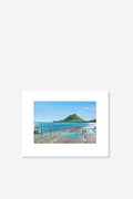 Mt Maunganui From Pilot Bay Mini Matted Print