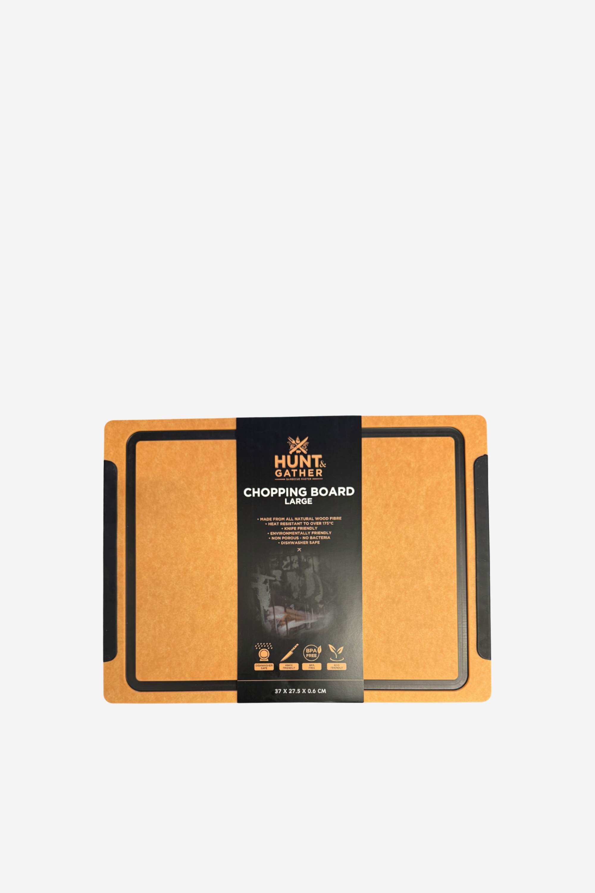 Chopping Board - Natural / Black Grid