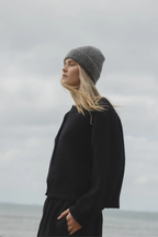 Alpaca Blend Beanie - Graphite