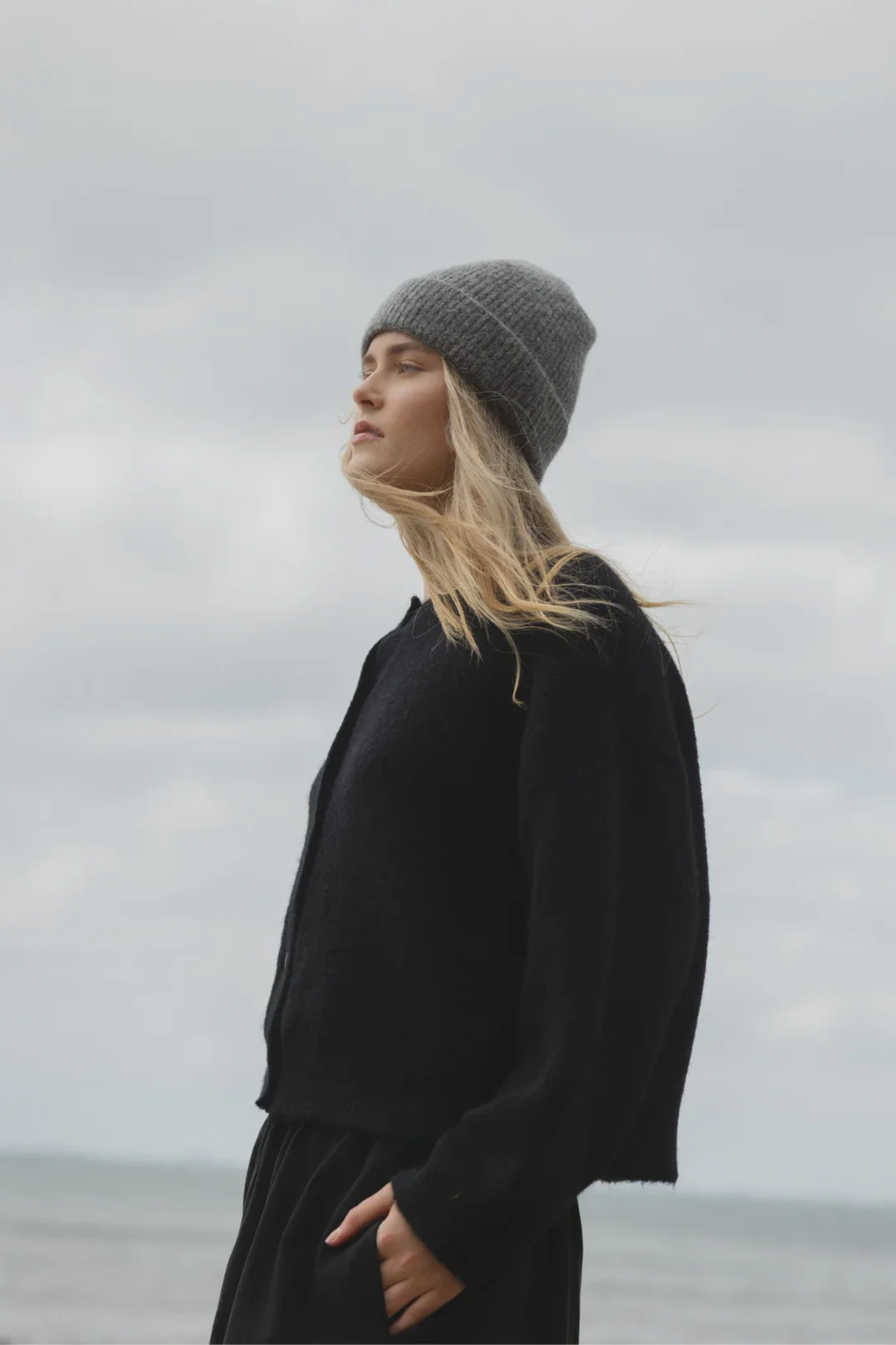 Alpaca Blend Beanie - Graphite