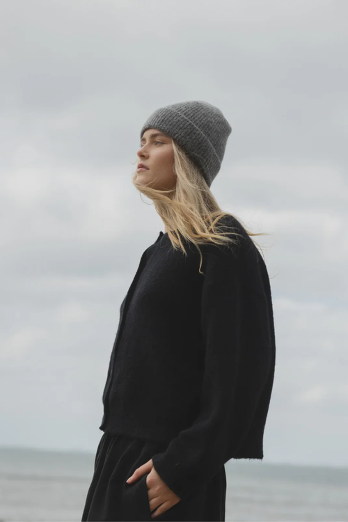 Alpaca Blend Beanie - Graphite