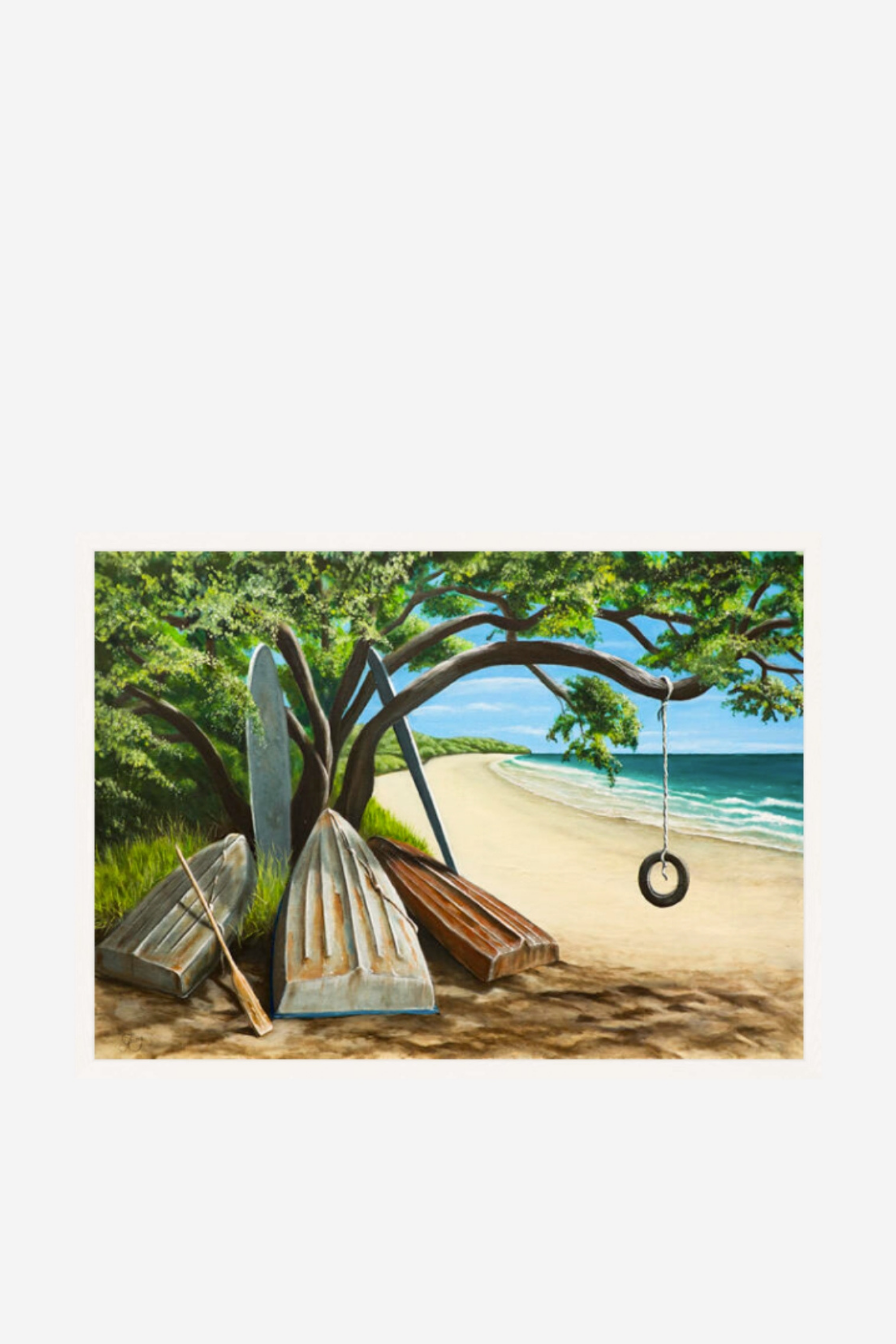 A Shady Haven Art Print in Box Frame