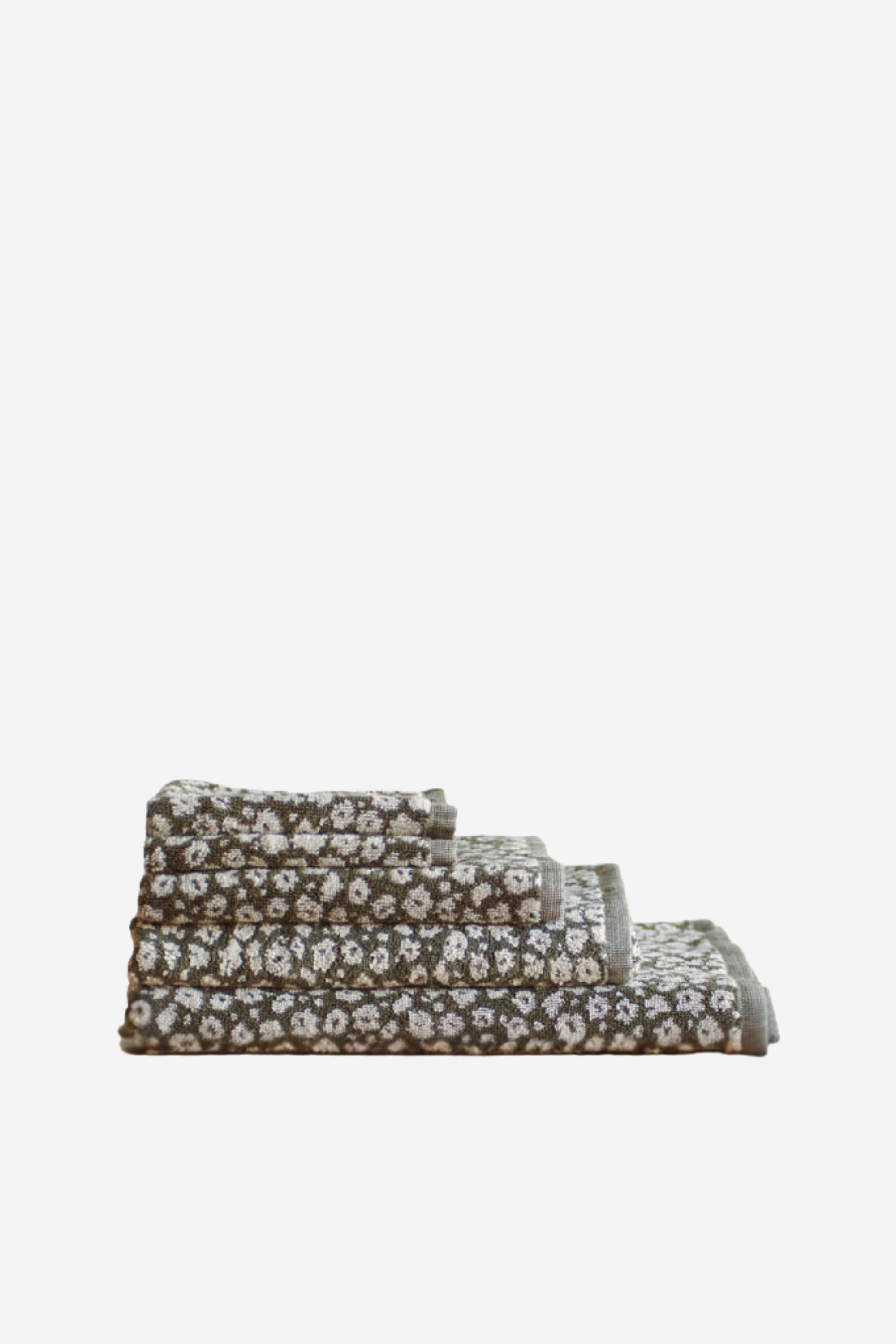 Forget Me Not Towel Range - Ivy/Oat