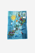 NZ Map Tea Towel