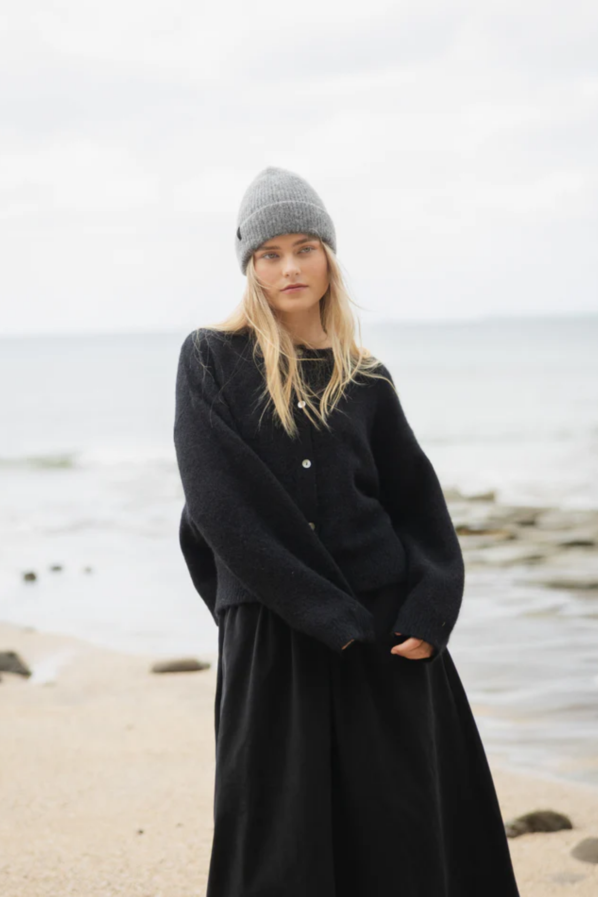 Alpaca Blend Beanie - Graphite