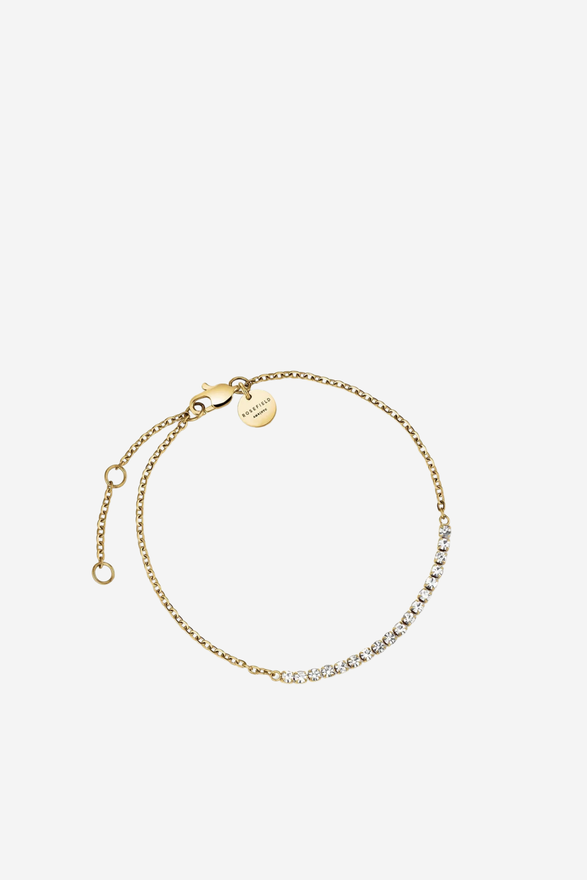 Tennis Crystal Clear Bracelet - Gold
