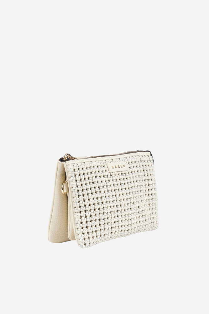 Tilly Crossbody Bag - Sand Fine Braid