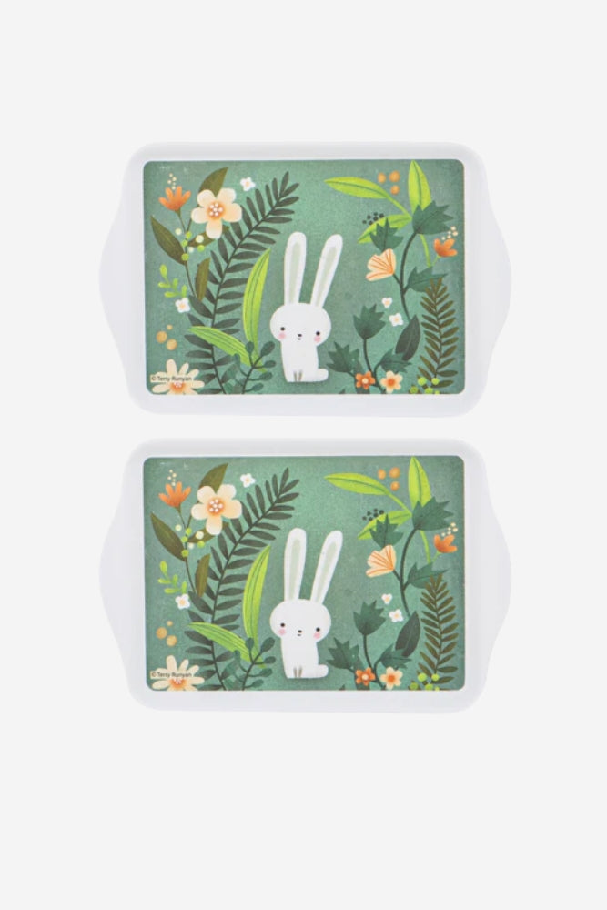 Playful Bunnies Tray - Set of 2