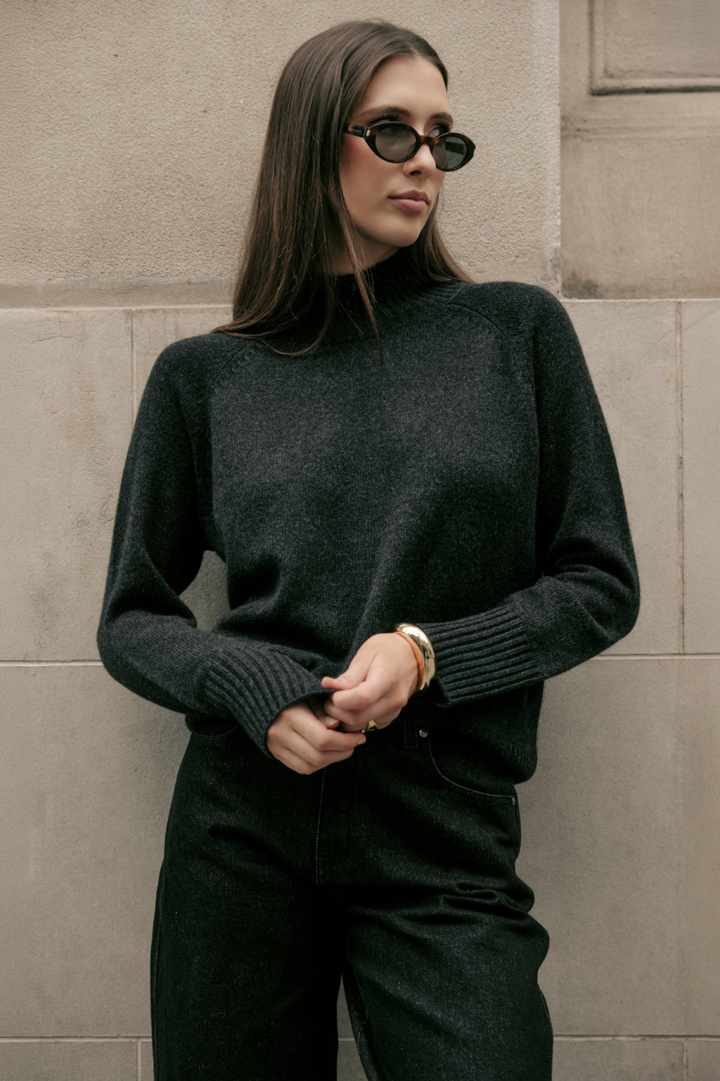 Cashmere Funnel Neck