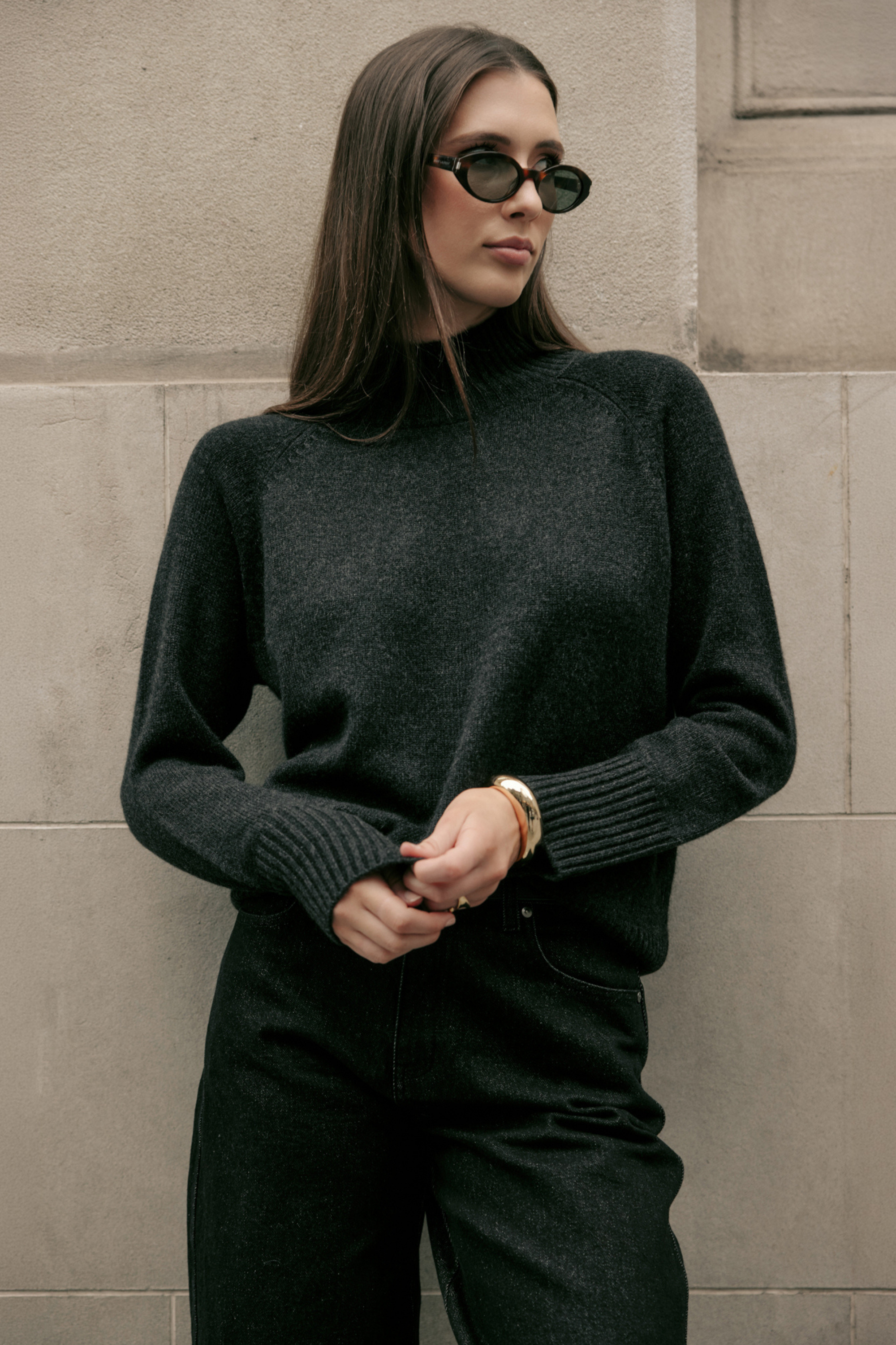 Cashmere Funnel Neck