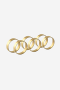 Napkin Rings Set of 6 - Brass