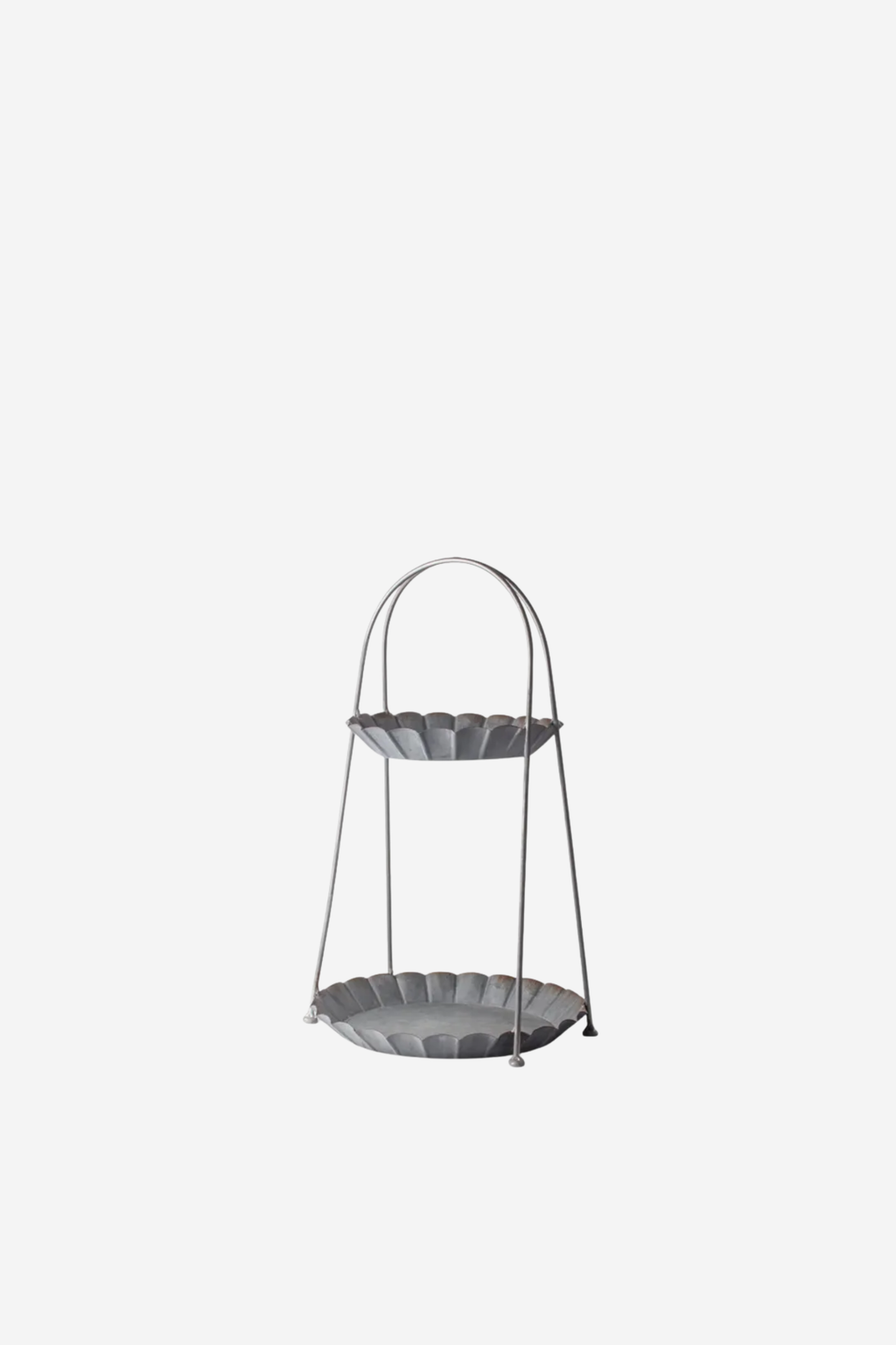 Fluted Two Tier Tray