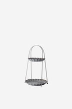 Fluted Two Tier Tray