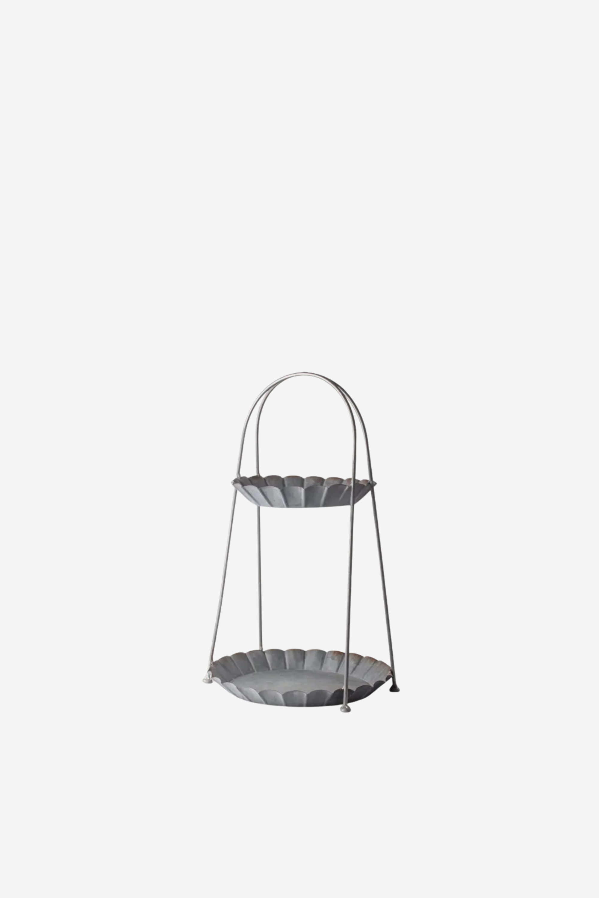 Fluted Two Tier Tray