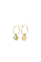 Shell and Pearl Drop Earrings