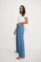 The Icon Wide Jean - Vintage Mid Wash
