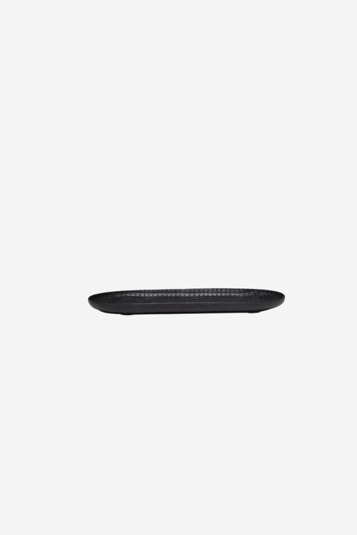 Ankara Black Oval Tray - Small