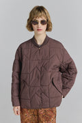 Quilted Monogram Jacket - Chocolate