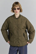 Quilted Monogram Jacket - Dark Olive